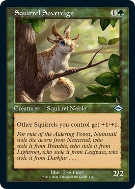 Squirrel Sovereign (Retro Frame) (Foil Etched) (415) [MH2] - MTG Single