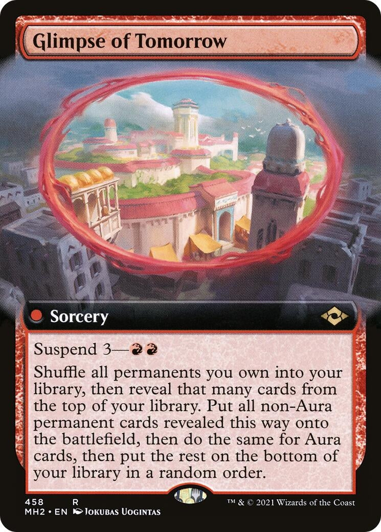 Glimpse of Tomorrow (Extended Art) (458) [MH2] - MTG Single