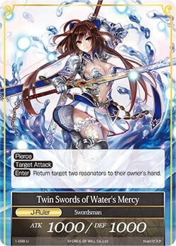 Twin Swords of Water’s Mercy // Twin Swords of Water’s Mercy (J) (1) [OG1] - Force of Will Single