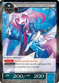 Mermaid Apprentice Student (1) [OG1] - Force of Will Single