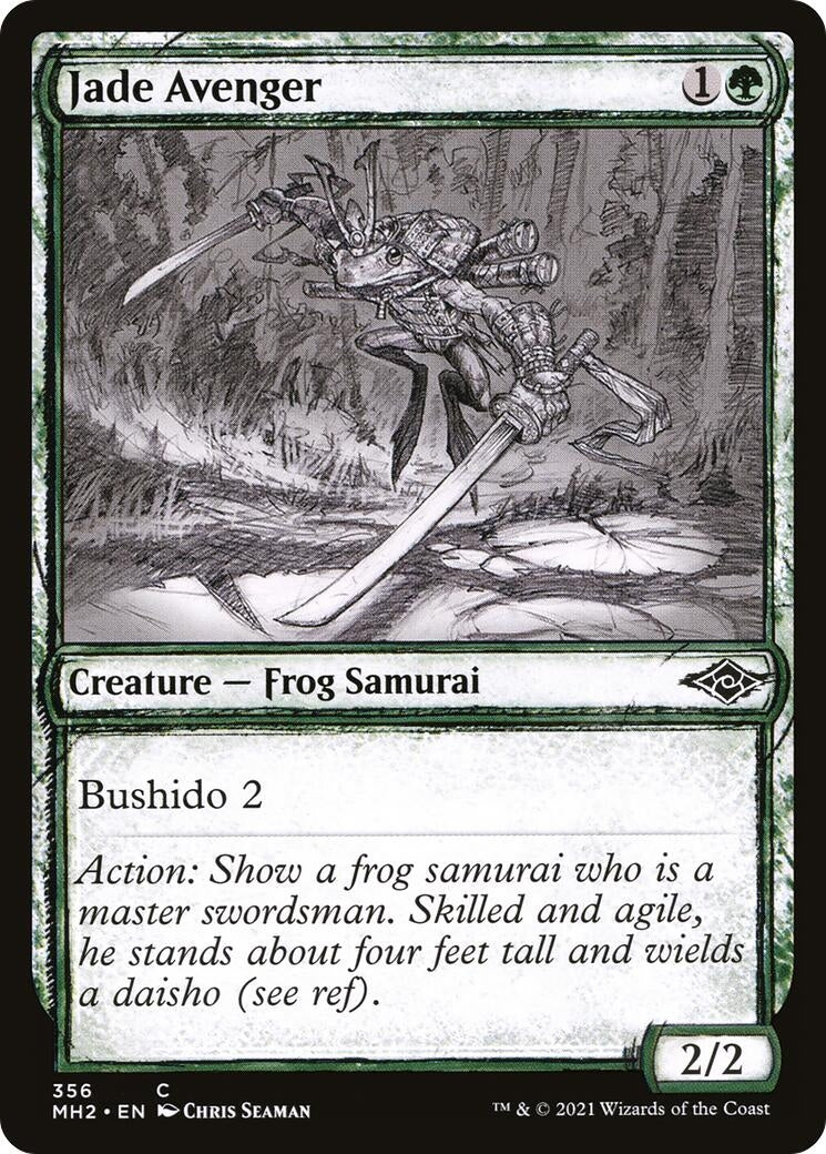 Jade Avenger (Showcase) (356) [MH2] - MTG Single