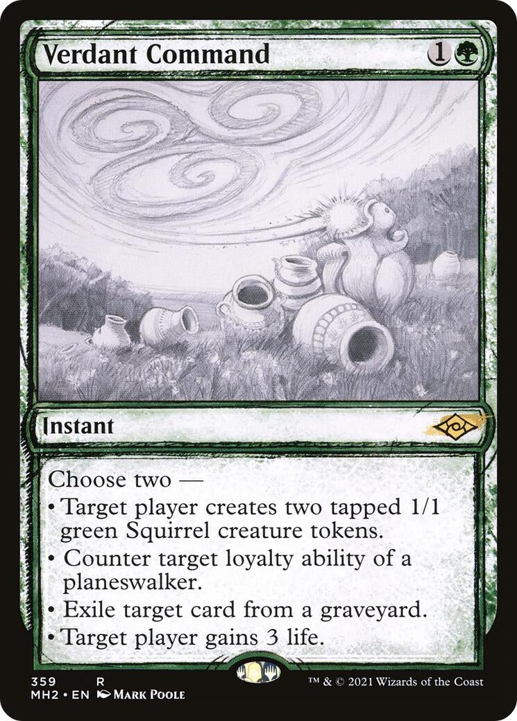 Verdant Command (Showcase) (359) [MH2] - MTG Single