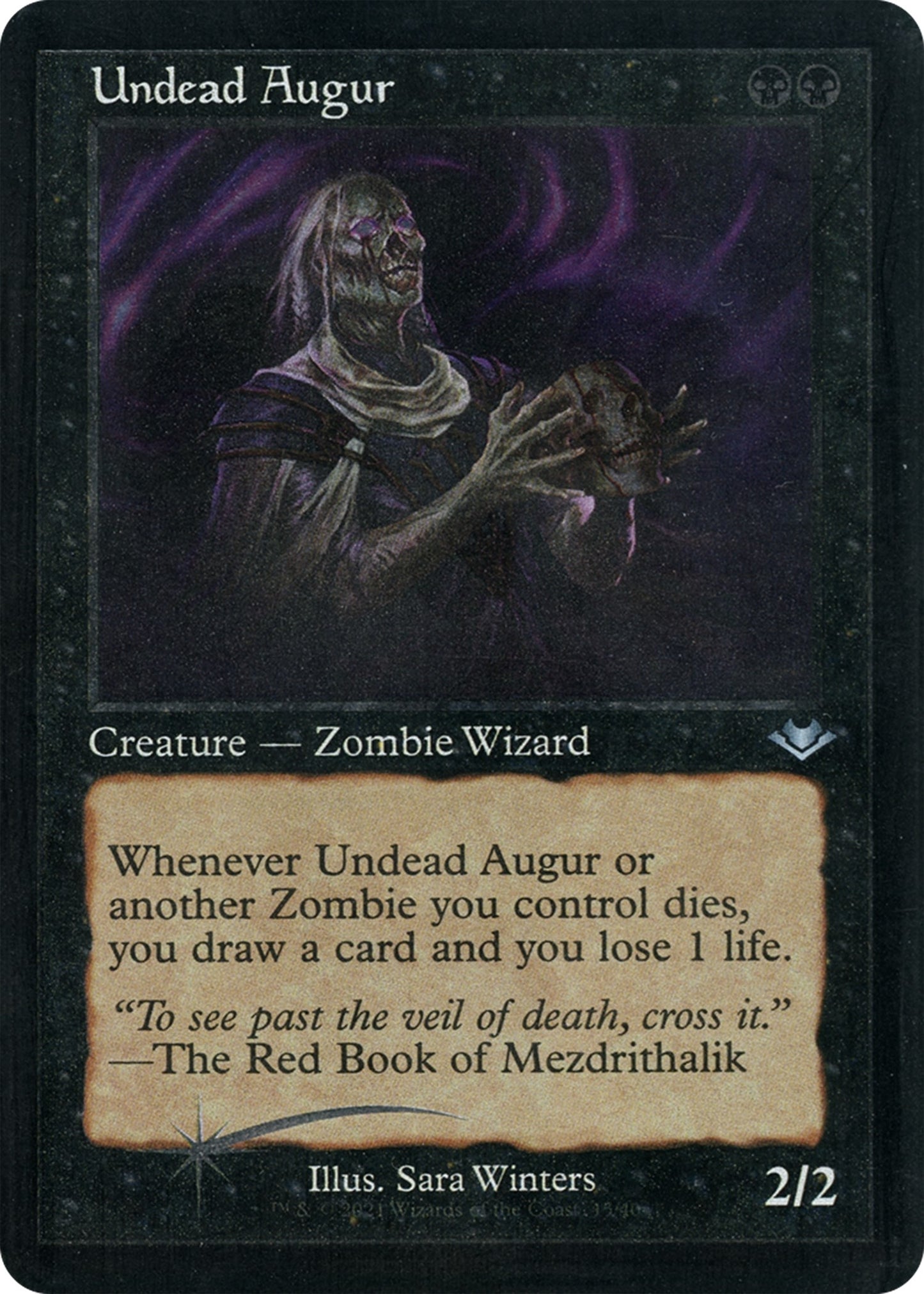 Undead Augur (Retro Frame) (Foil Etched) (15) [MH1] - MTG Single