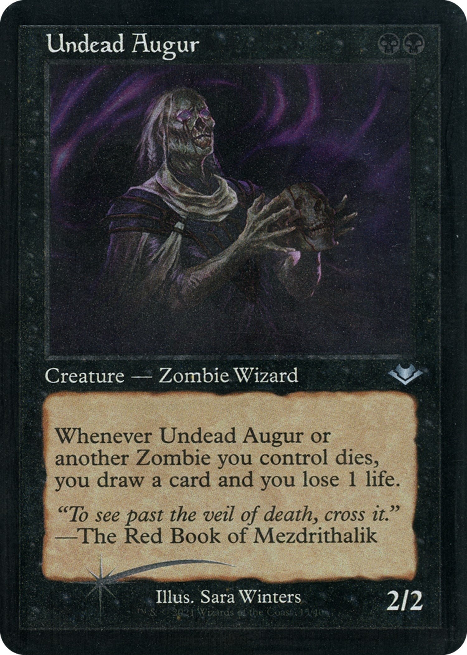 Undead Augur (Retro Frame) (Foil Etched) (15) [MH1] - MTG Single