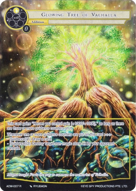 Glowing Tree of Valhalla (Full Art) (7) [ADW] - Force of Will Single