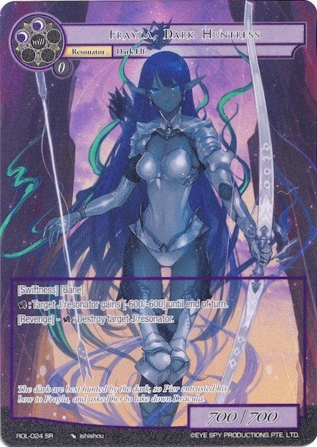 Frayla Dark Huntress (Full Art) (24) [ROL] - Force of Will Single