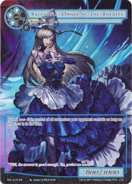 Valentina Owner of the Theater (Full Art) (15) [ROL] - Force of Will Single
