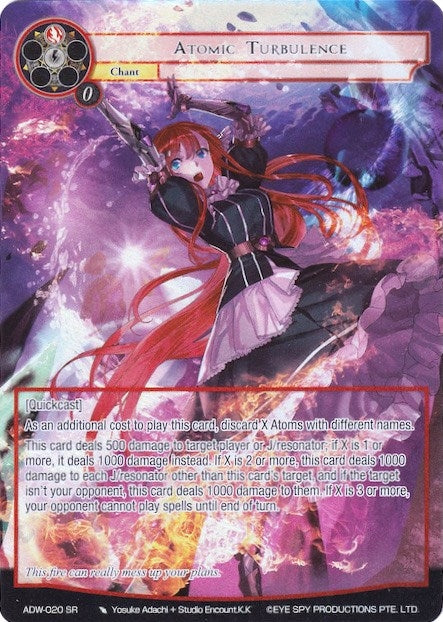 Atomic Turbulence (Full Art) (20) [ADW] - Force of Will Single