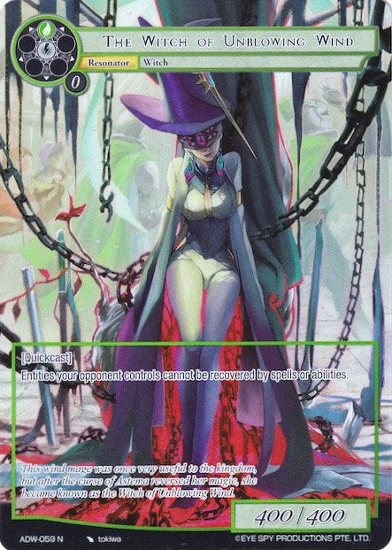 The Witch of Unblowing Wind (Full Art) (59) [ADW] - Force of Will Single