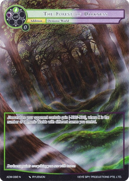 The Forest of Darkness (Full Art) (92) [ADW] - Force of Will Single