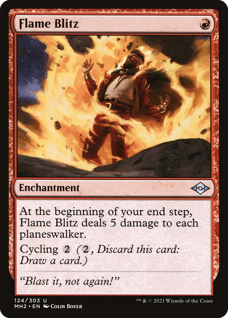 Flame Blitz (124) [MH2] - MTG Single