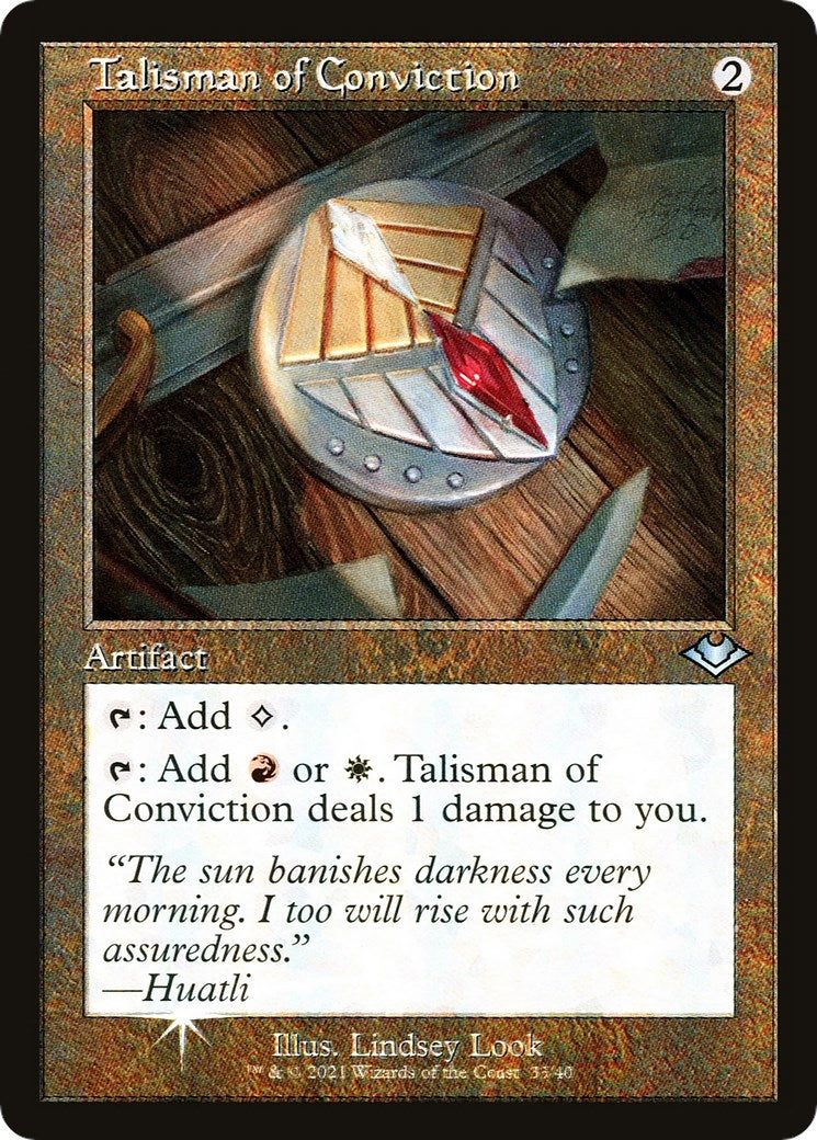 Talisman of Conviction (Retro Frame) (33) [MH1] - MTG Single