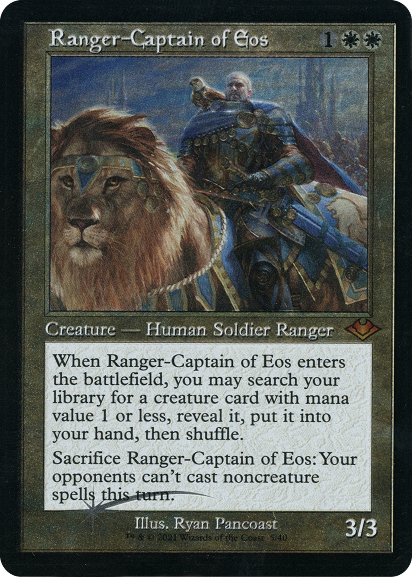 Ranger-Captain of Eos (Retro Frame) (Foil Etched) (5) [MH1] - MTG Single