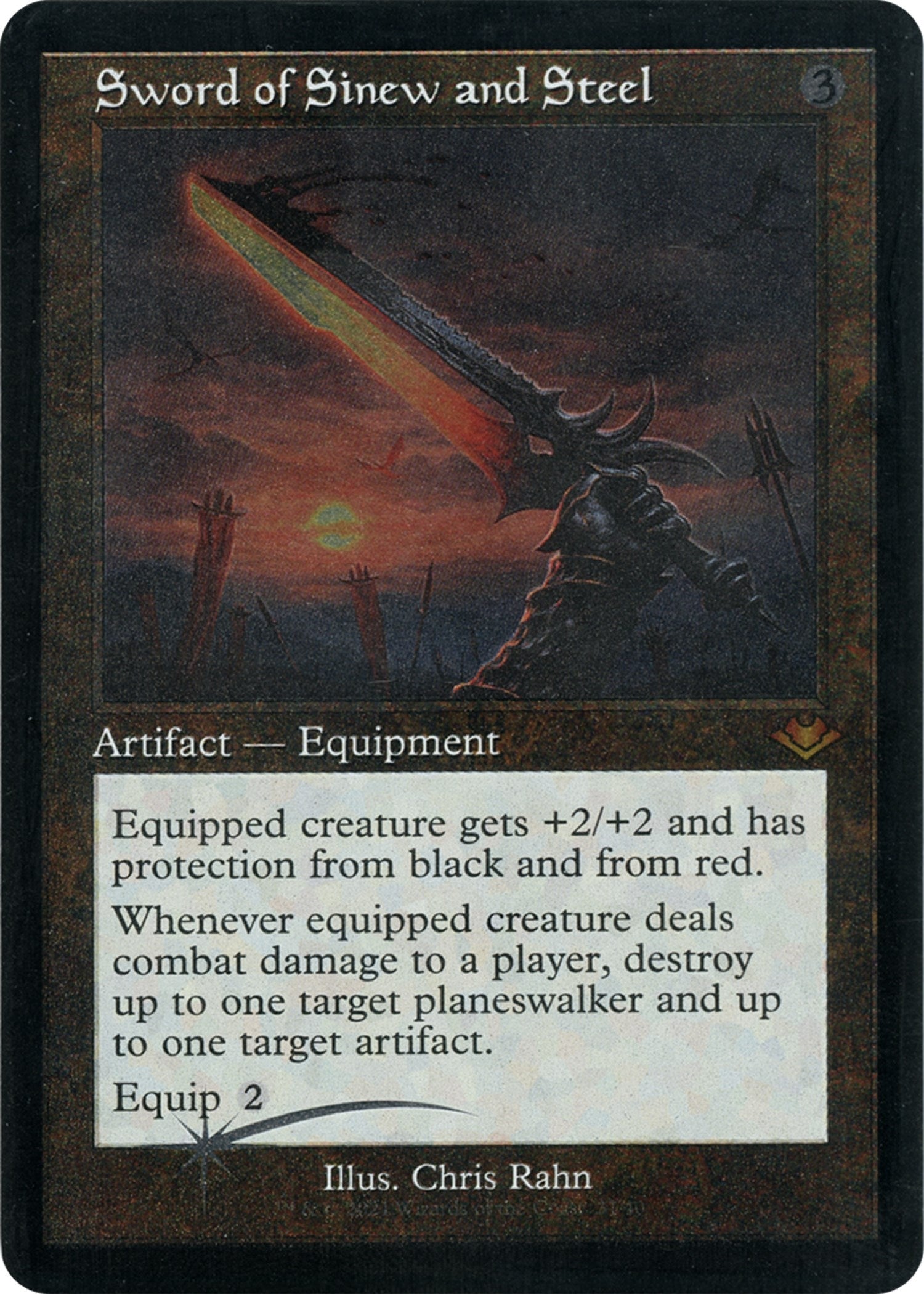 Sword of Sinew and Steel (Retro Frame) (Foil Etched) (31) [MH1] - MTG Single