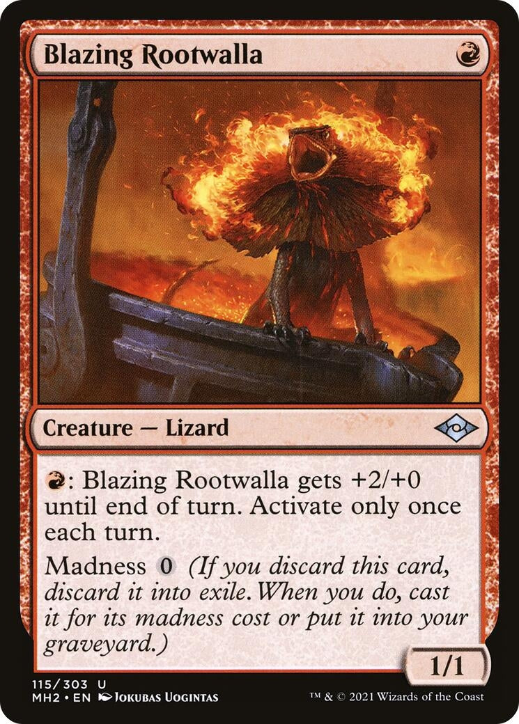 Blazing Rootwalla (115) [MH2] - MTG Single