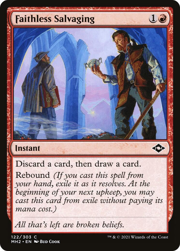 Faithless Salvaging (122) [MH2] - MTG Single