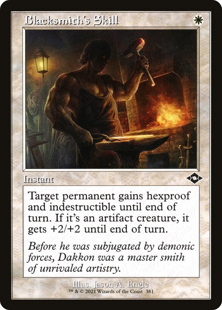 Blacksmith’s Skill (Retro Frame) (381) [MH2] - MTG Single
