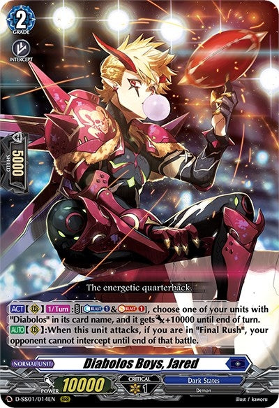 Diabolos Boys Jared (1014) [D-SS01] - Cardfight Vanguard Single