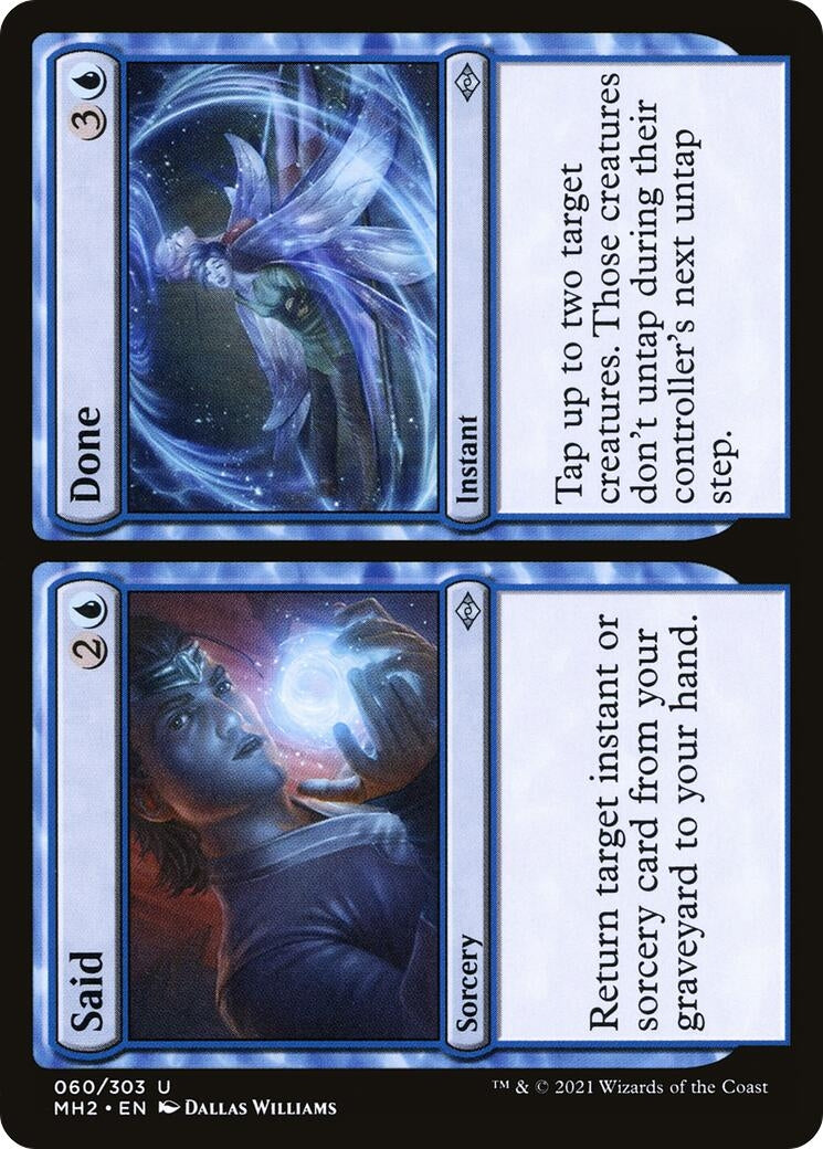 Said // Done (60) [MH2] - MTG Single