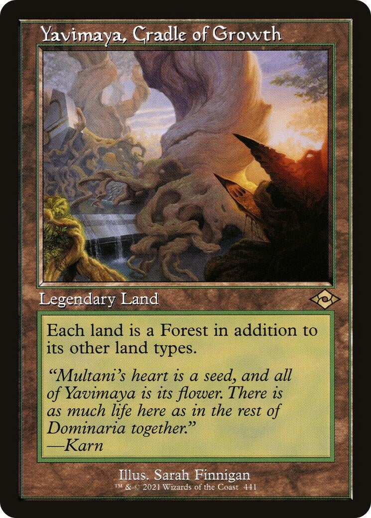 Yavimaya Cradle of Growth (Retro Frame) (441) [MH2] - MTG Single