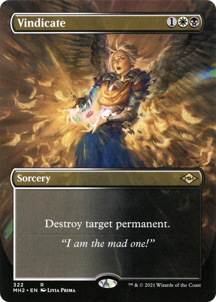 Vindicate (Borderless) (322) [MH2] - MTG Single