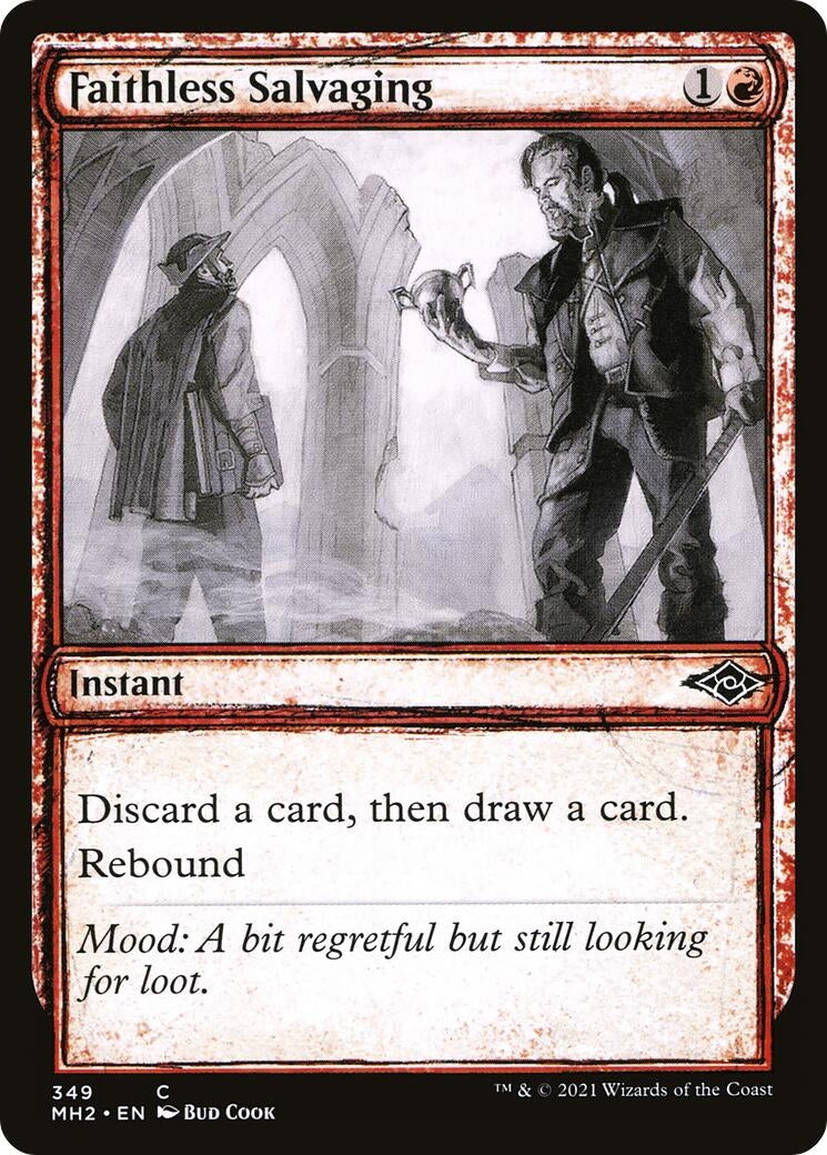 Faithless Salvaging (Showcase) (349) [MH2] - MTG Single