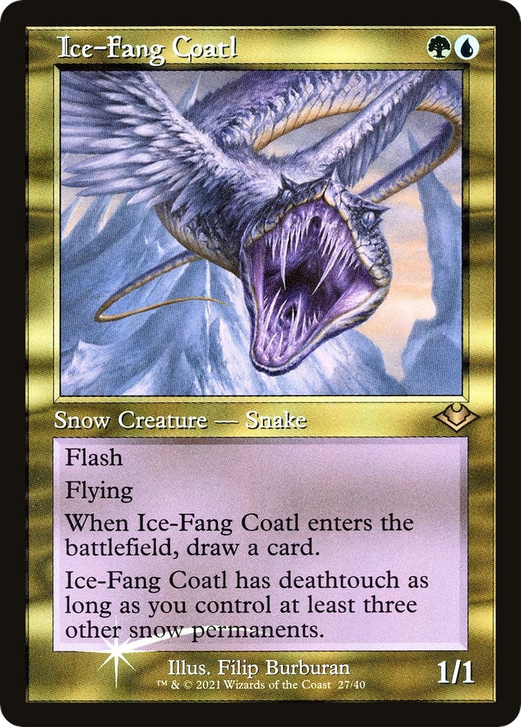 Ice-Fang Coatl (Retro Frame) (27) [MH1] - MTG Single