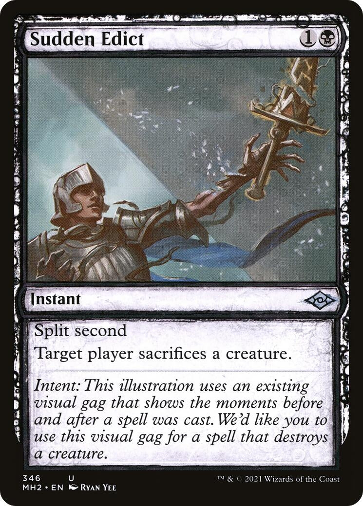 Sudden Edict (Showcase) (346) [MH2] - MTG Single