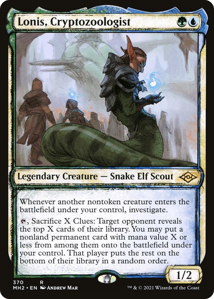 Lonis Cryptozoologist (Showcase) (370) [MH2] - MTG Single