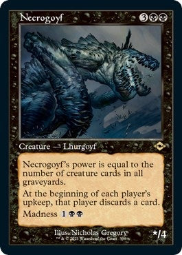 Necrogoyf (Retro Frame) (Foil Etched) (398) [MH2] - MTG Single