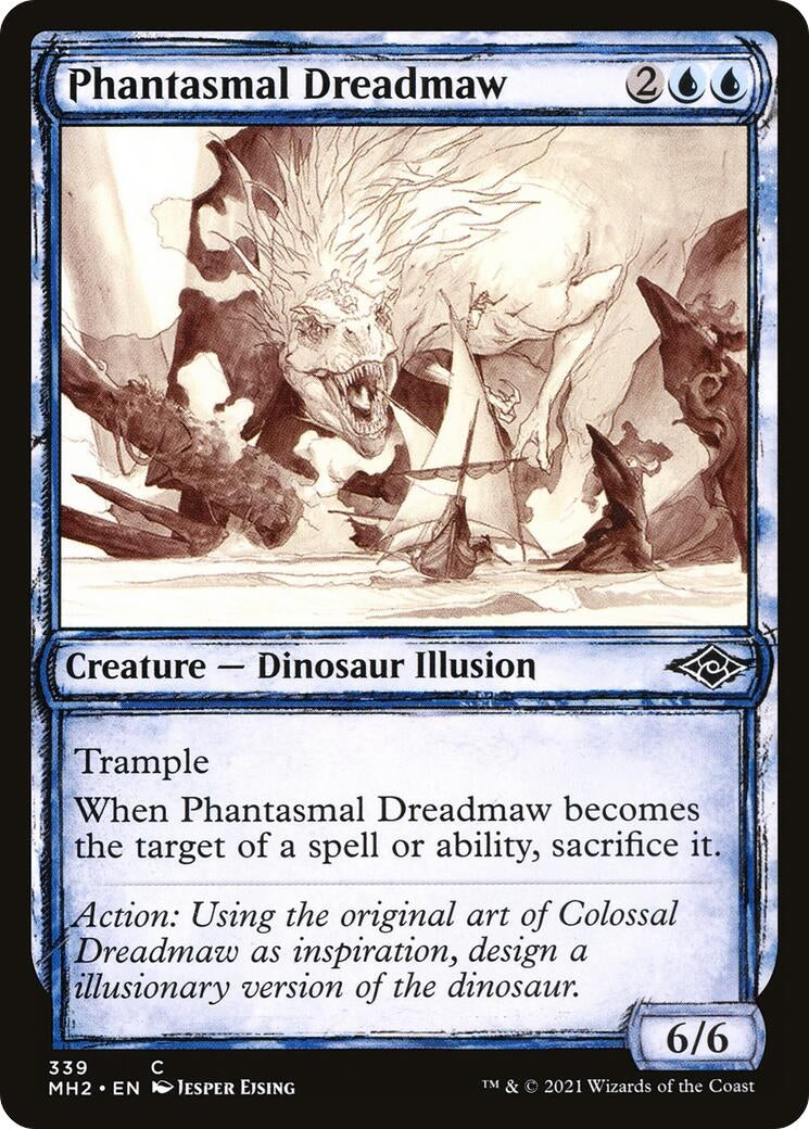 Phantasmal Dreadmaw (Showcase) (339) [MH2] - MTG Single