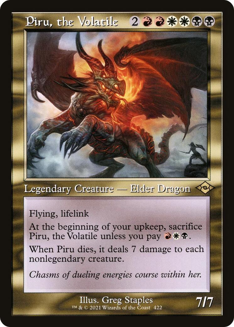 Piru the Volatile (Retro Frame) (422) [MH2] - MTG Single