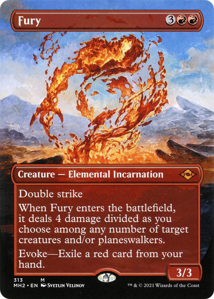 Fury (Borderless) (313) [MH2] - MTG Single