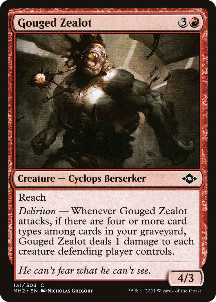 Gouged Zealot (131) [MH2] - MTG Single