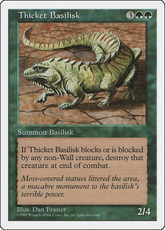 Thicket Basilisk [5ED] - MTG Single