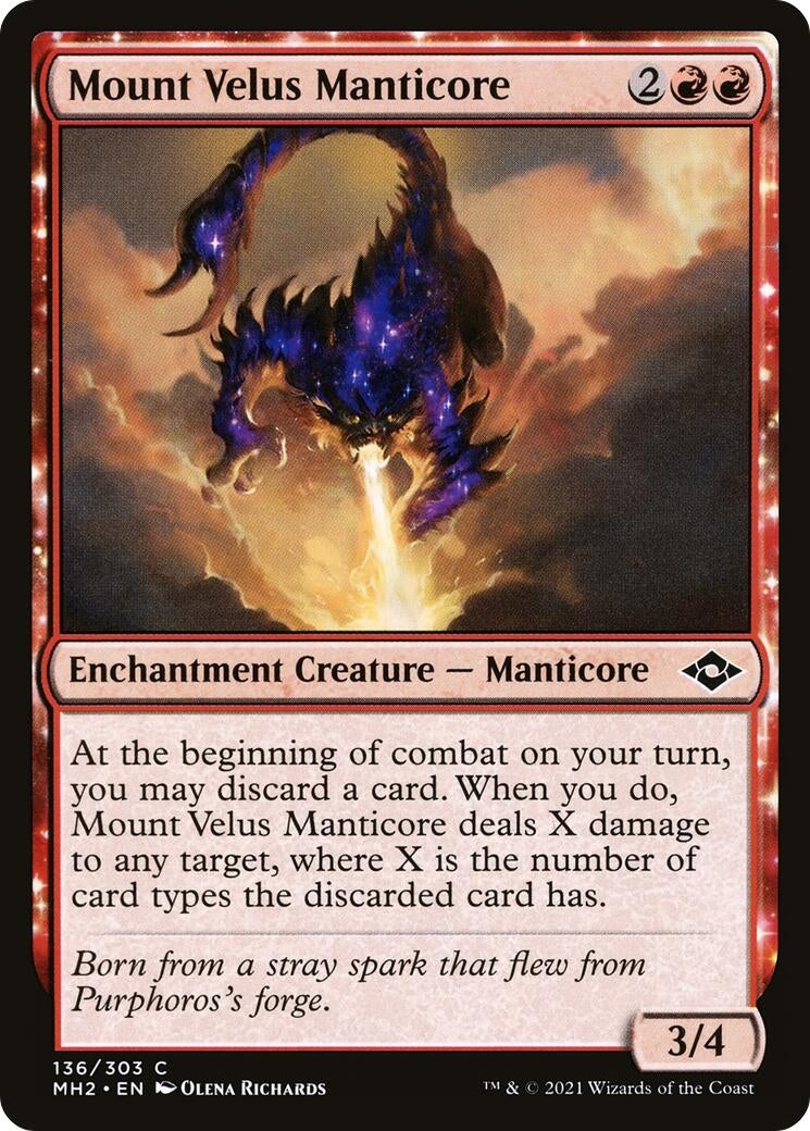 Mount Velus Manticore (136) [MH2] - MTG Single