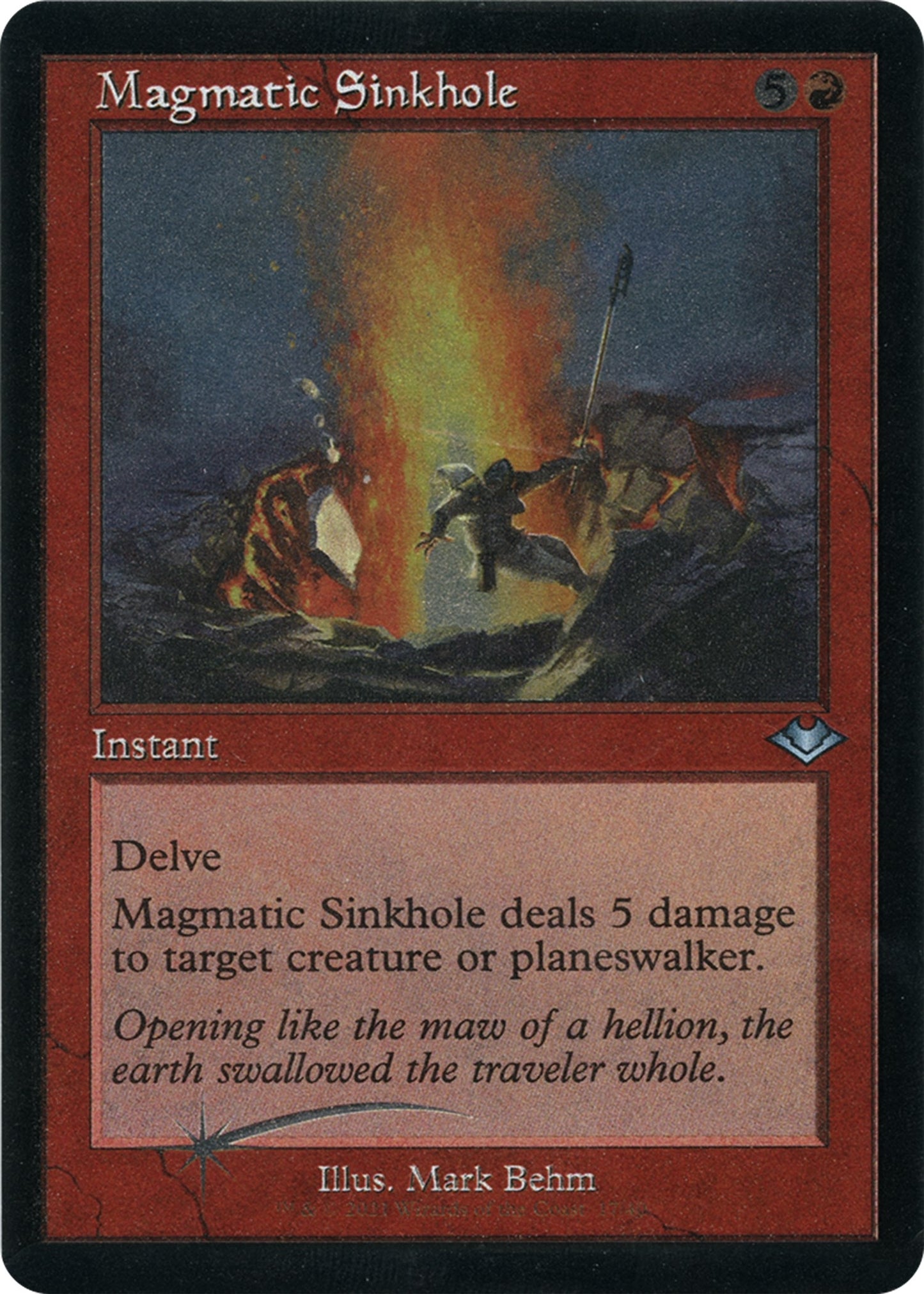 Magmatic Sinkhole (Retro Frame) (Foil Etched) (17) [MH1] - MTG Single