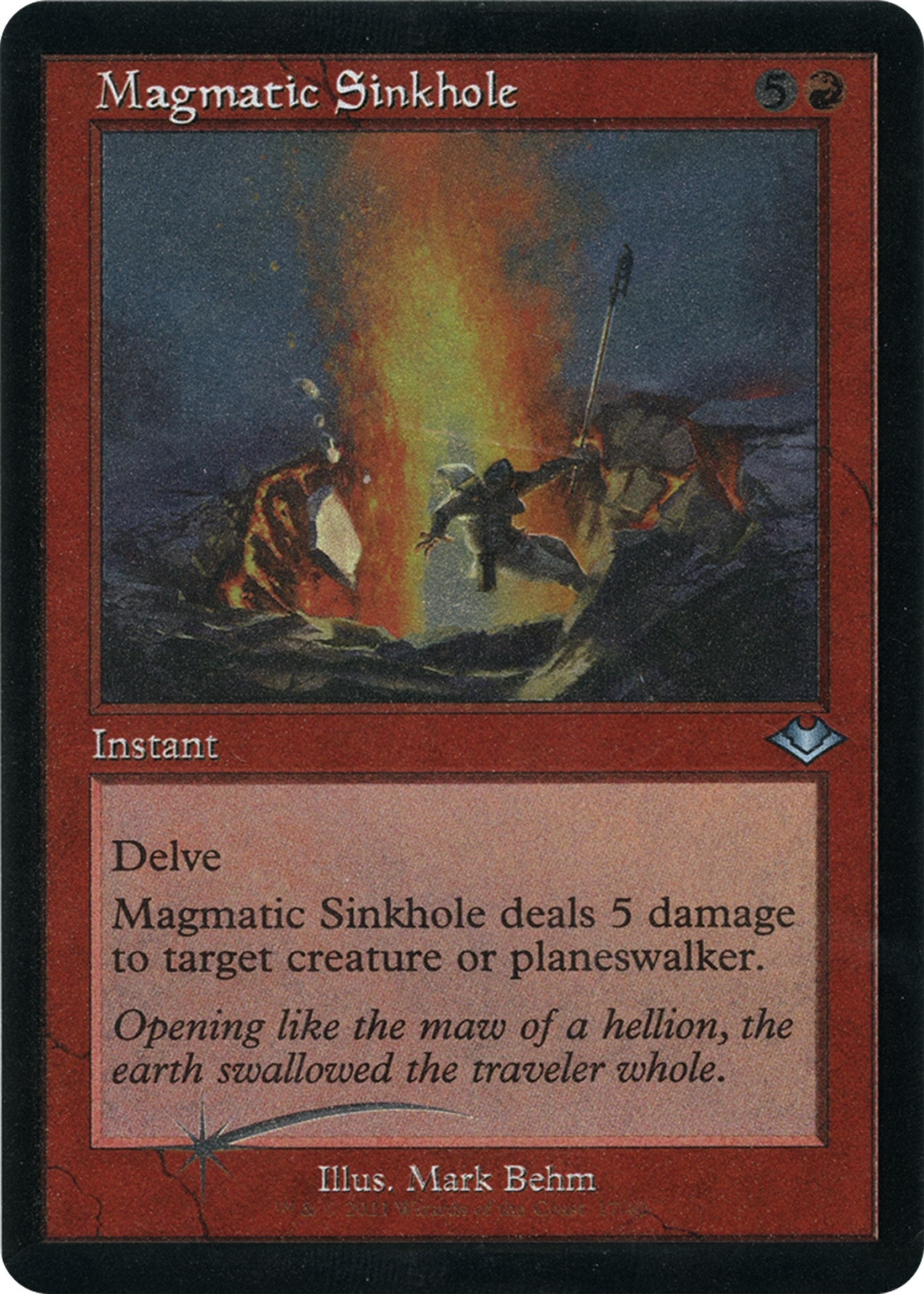 Magmatic Sinkhole (Retro Frame) (Foil Etched) (17) [MH1] - MTG Single