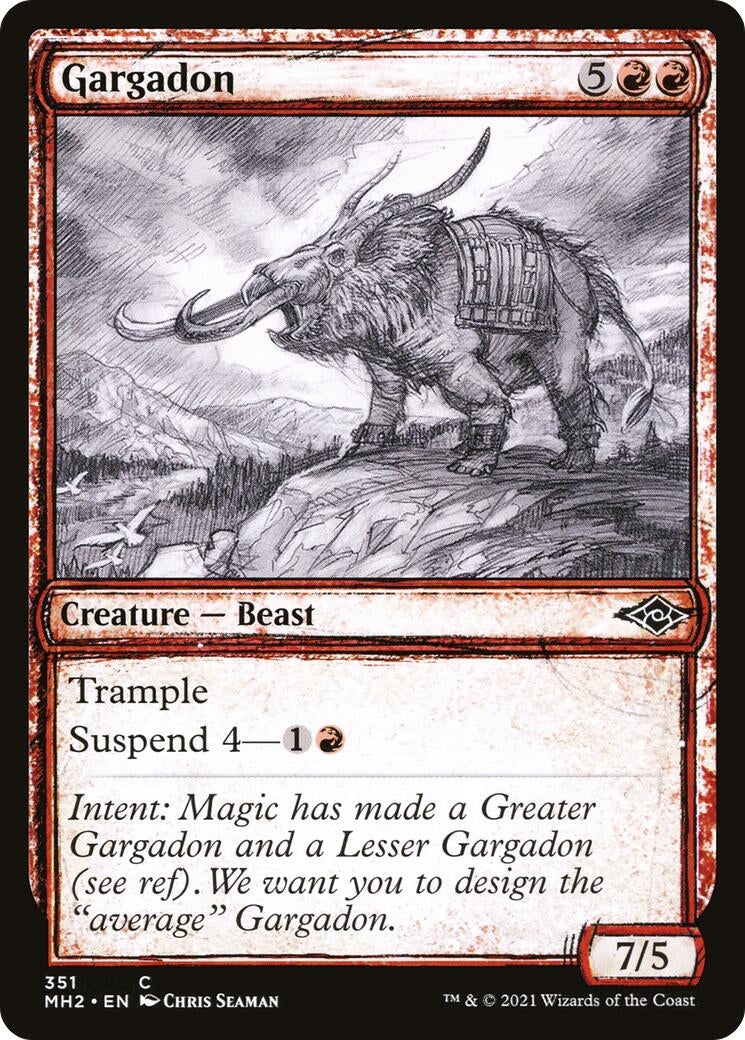 Gargadon (Showcase) (351) [MH2] - MTG Single