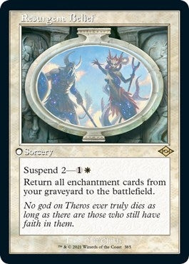 Resurgent Belief (Retro Frame) (Foil Etched) (385) [MH2] - MTG Single