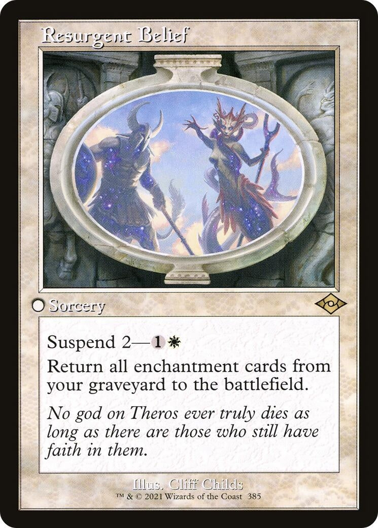 Resurgent Belief (Retro Frame) (385) [MH2] - MTG Single