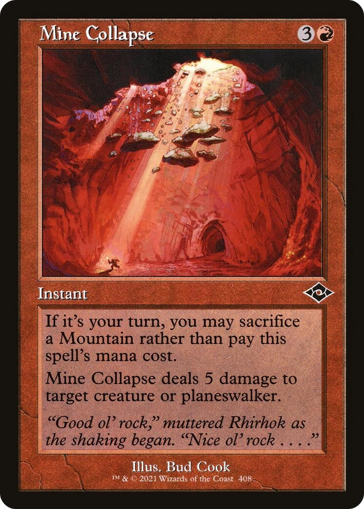 Mine Collapse (Retro Frame) (408) [MH2] - MTG Single