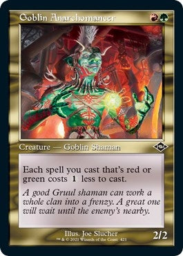 Goblin Anarchomancer (Retro Frame) (Foil Etched) (421) [MH2] - MTG Single