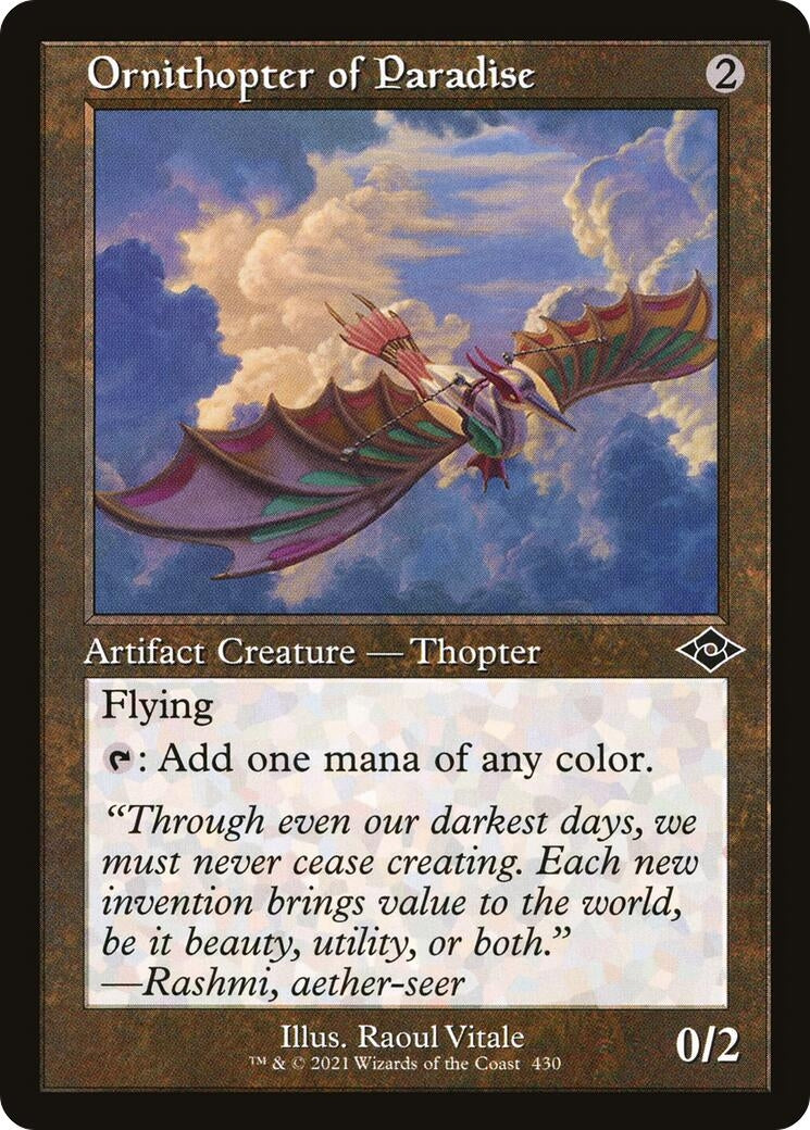 Ornithopter of Paradise (Retro Frame) (430) [MH2] - MTG Single