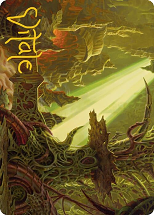 Darkmoss Bridge Art Card (Gold-Stamped Signature) (72) [ASMH2] - MTG Single