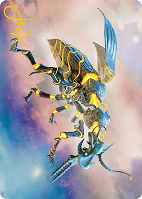 Zabaz the Glimmerwasp Art Card (Gold-Stamped Signature) (65) [ASMH2] - MTG Single