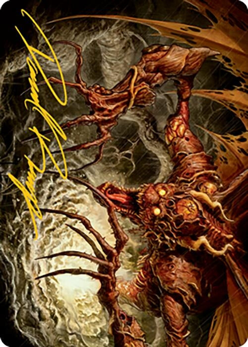 Archfiend of Sorrows Art Card (Gold-Stamped Signature) (26) [ASMH2] - MTG Single