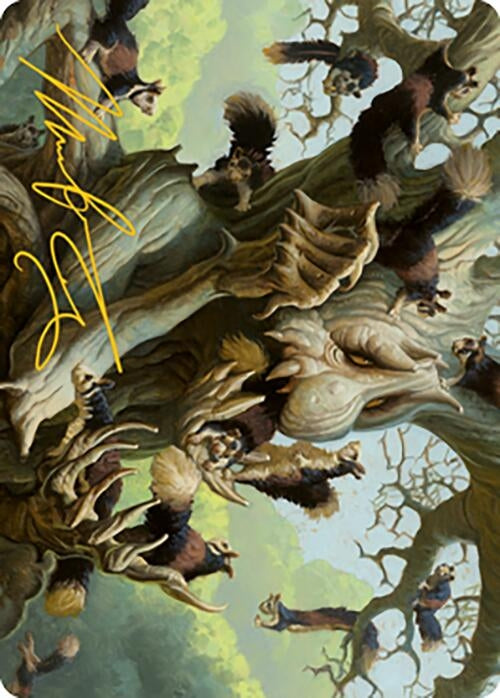Scurry Oak Art Card (Gold-Stamped Signature) (40) [ASMH2] - MTG Single