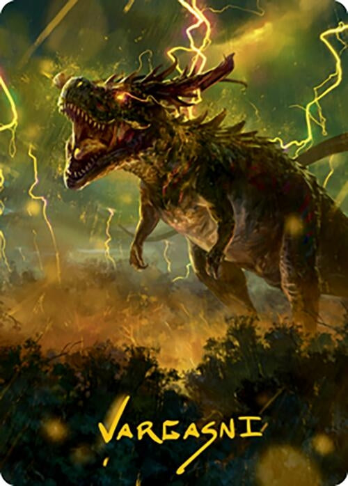 Thrasta Tempest’s Roar Art Card (42/81) (Gold-Stamped Signature) (42) [ASMH2] - MTG Single