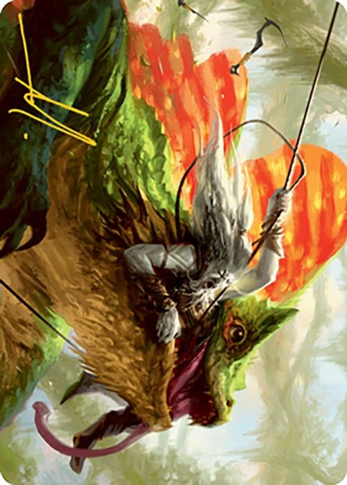 Captured by Lagacs Art Card (Gold-Stamped Signature) (46) [ASMH2] - MTG Single